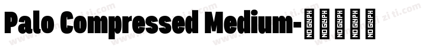 Palo Compressed Medium字体转换